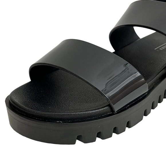 ASOS Chunky Lug Sole Platform Strappy Sandals Black size 8 - Picture 12 of 15